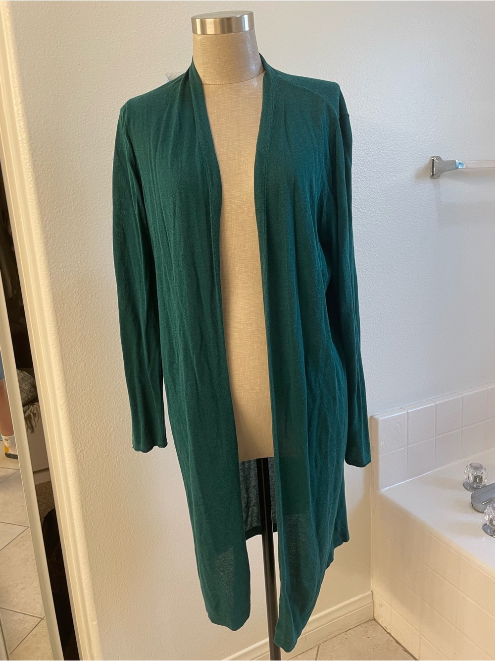 J. Jill Open-Front Wearever Collection Longline Cardigan